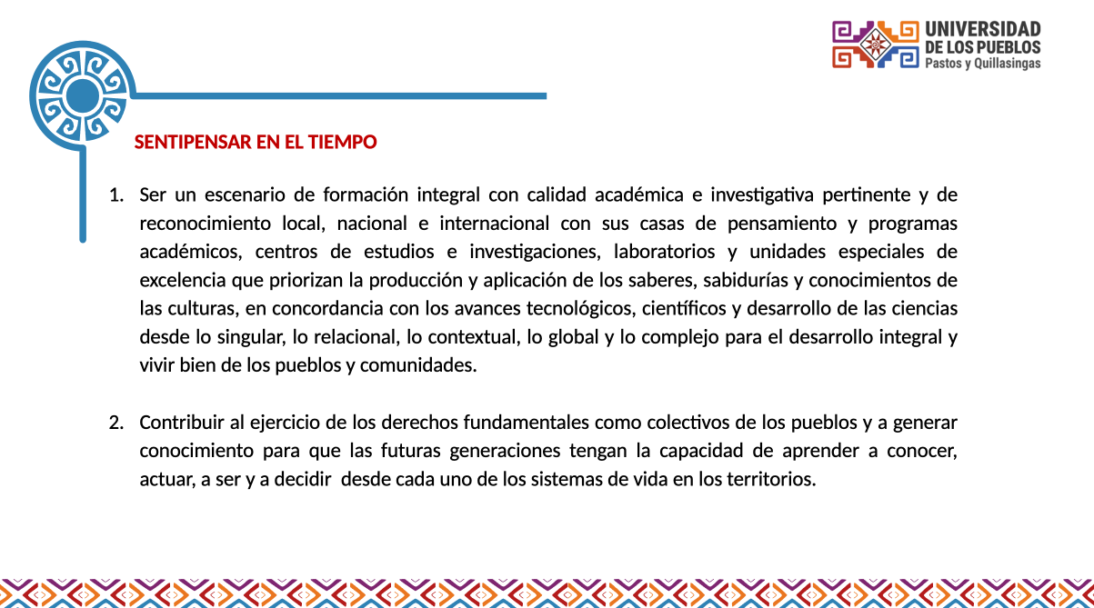 SENTIPENSAR EN EL TIEMPO